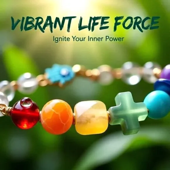 Rainbow of Semi-Precious Stones - Unique Chakra Bracelet - Your Signature Style! - Picture 4 of 15